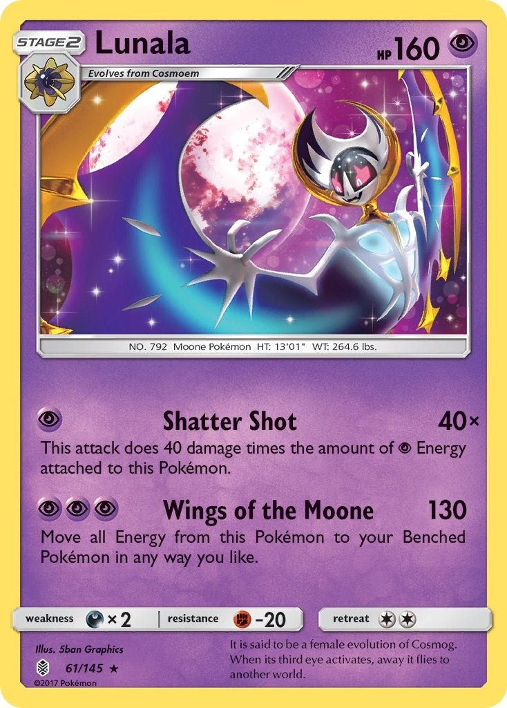 Image for Lunala (SM - Guardians Rising) (61/145) - Pokemon