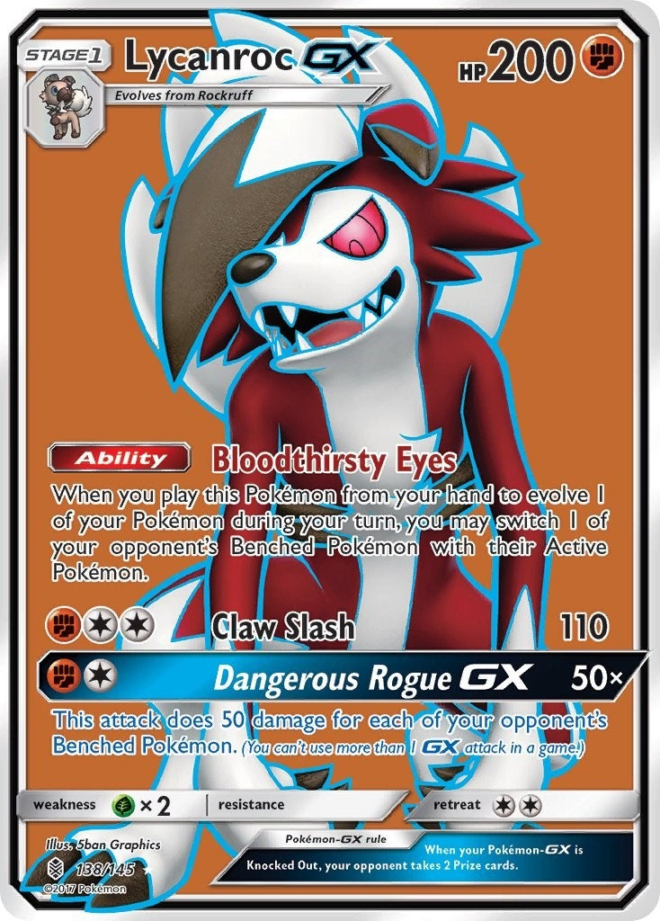 Image for Lycanroc GX (Full Art) (SM - Guardians Rising) (138/145) - Pokemon