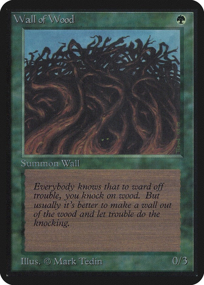 Image for Wall of Wood (Alpha Edition) - Magic: The Gathering