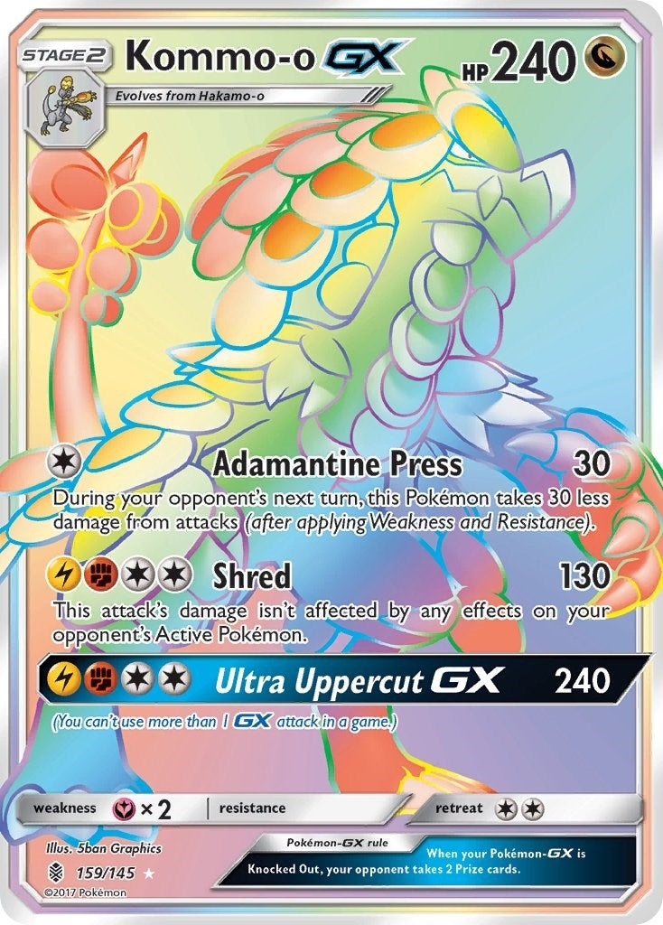 Image for Kommo-o GX (Secret) (SM - Guardians Rising) (159/145) - Pokemon