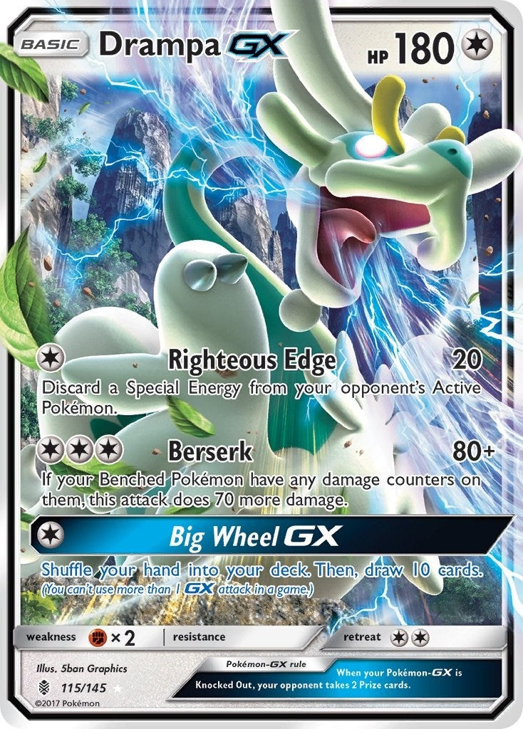 Image for Drampa GX (SM - Guardians Rising) (115/145) - Pokemon