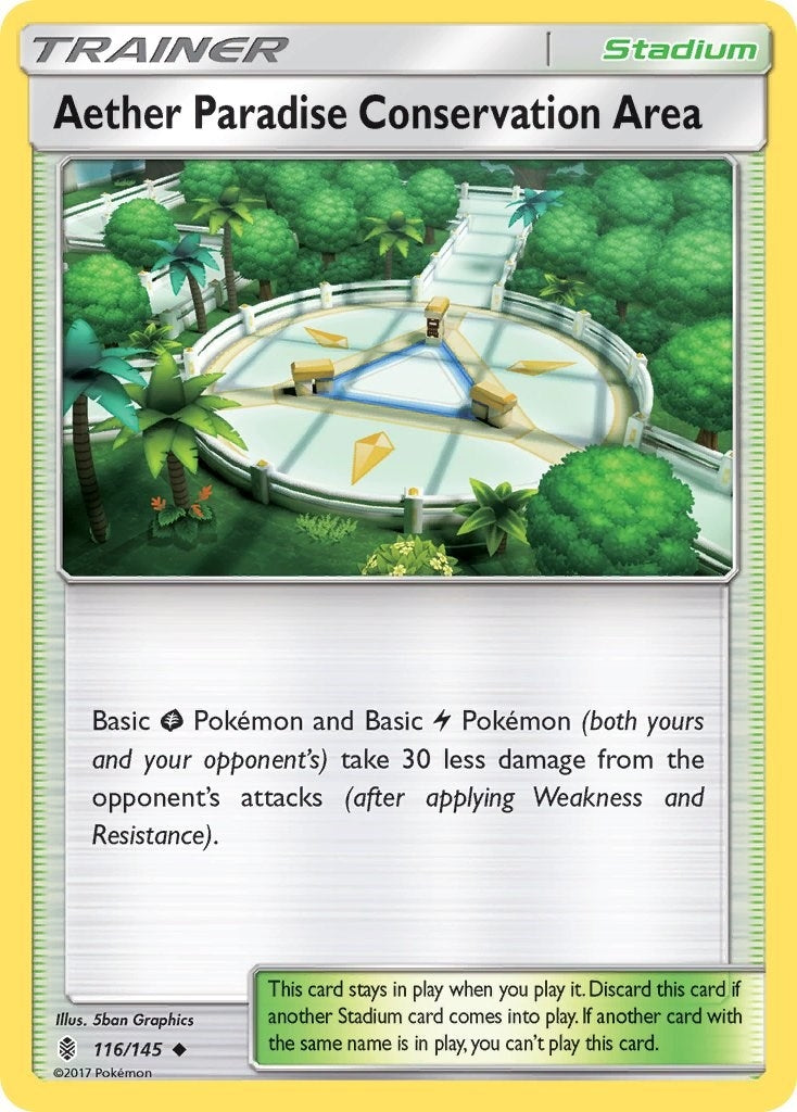 Image for Aether Paradise Conservation Area (SM - Guardians Rising) (116/145) - Pokemon