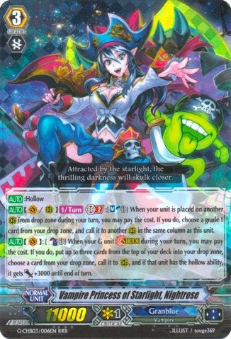 Image for Vampire Princess of Starlight, Nightrose (G-CHB03: Rummy Labyrinth Under the Moonlight) (G-CHB03/006EN) - Cardfight Vanguard