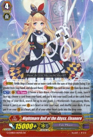 Image for Nightmare Doll of the Abyss, Eleanore (G-CHB03: Rummy Labyrinth Under the Moonlight) (G-CHB03/007EN) - Cardfight Vanguard