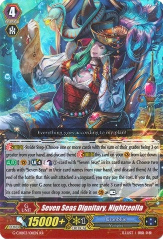 Image for Seven Seas Dignitary, Nightzeolla (G-CHB03: Rummy Labyrinth Under the Moonlight) (G-CHB03/011EN) - Cardfight Vanguard