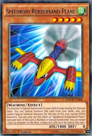 Image for Speedroid Rubberband Plane (Maximum Crisis) (MACR-EN008) - YuGiOh