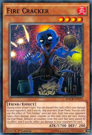 Image for Fire Cracker (Maximum Crisis) (MACR-EN035) - YuGiOh