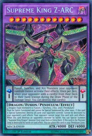Image for Supreme King Z-ARC (Maximum Crisis) (MACR-EN039) - YuGiOh
