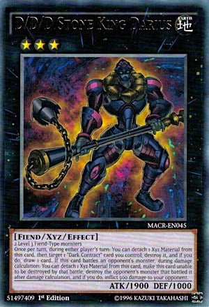 Image for D/D/D Stone King Darius (Maximum Crisis) (MACR-EN045) - YuGiOh
