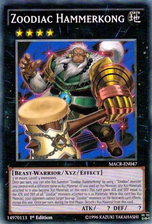 Image for Zoodiac Hammerkong (Maximum Crisis) (MACR-EN047) - YuGiOh