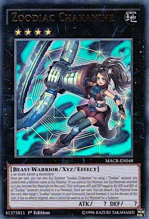Image for Zoodiac Chakanine (Maximum Crisis) (MACR-EN048) - YuGiOh