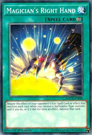 Image for Magician's Right Hand (Maximum Crisis) (MACR-EN049) - YuGiOh