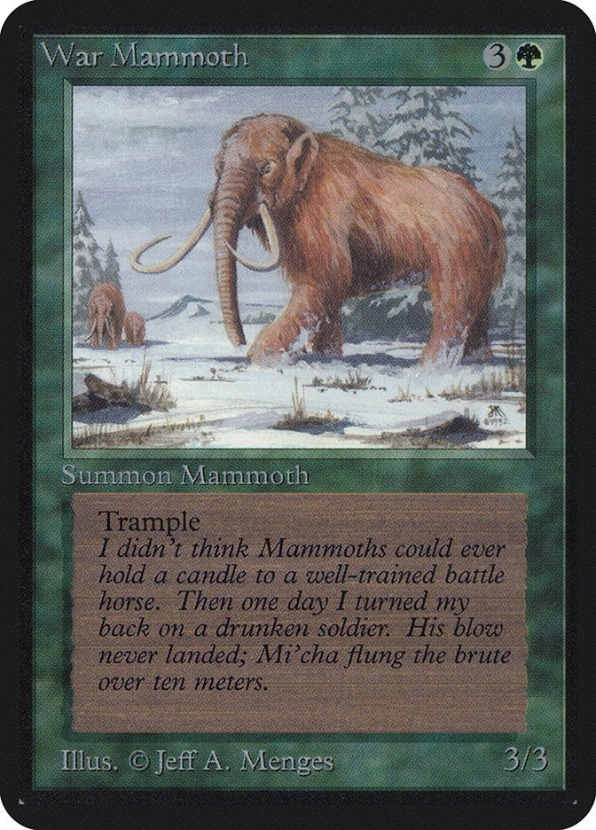 Image for War Mammoth (Alpha Edition) - Magic: The Gathering