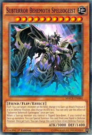 Image for Subterror Behemoth Speleogeist (Maximum Crisis) (MACR-EN084) - YuGiOh