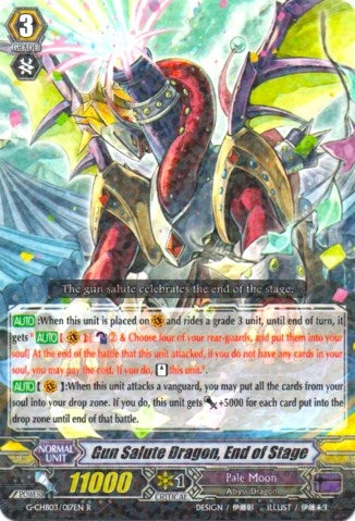Image for Gun Salute Dragon, End of Stage (G-CHB03: Rummy Labyrinth Under the Moonlight) (G-CHB03/017EN) - Cardfight Vanguard