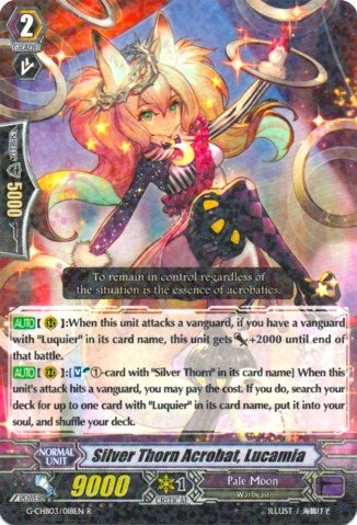 Image for Silver Thorn Acrobat, Lucamia (G-CHB03: Rummy Labyrinth Under the Moonlight) (G-CHB03/018EN) - Cardfight Vanguard