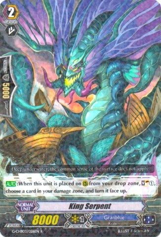 Image for King Serpent (G-CHB03: Rummy Labyrinth Under the Moonlight) (G-CHB03/026EN) - Cardfight Vanguard