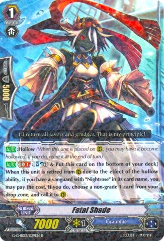 Image for Fatal Shade (G-CHB03: Rummy Labyrinth Under the Moonlight) (G-CHB03/029EN) - Cardfight Vanguard