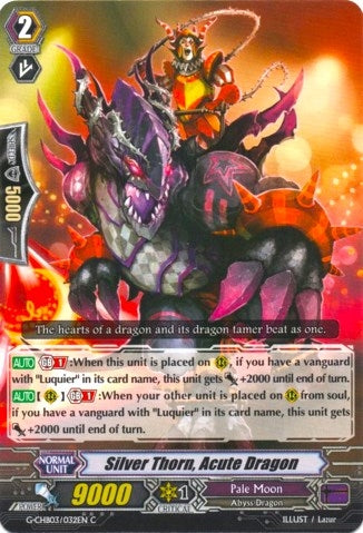 Image for Silver Thorn, Acute Dragon (G-CHB03: Rummy Labyrinth Under the Moonlight) (G-CHB03/032EN) - Cardfight Vanguard
