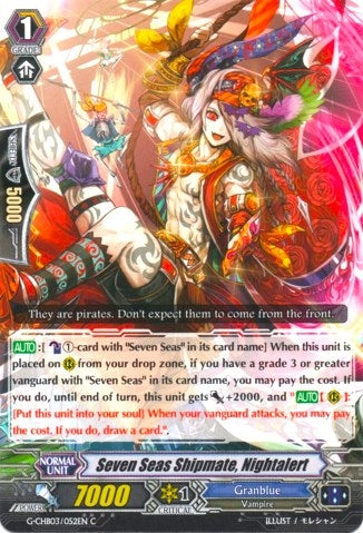 Image for Seven Seas Shipmate Nightalert (G-CHB03: Rummy Labyrinth Under the Moonlight) (G-CHB03/052EN) - Cardfight Vanguard