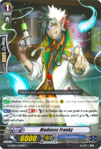 Image for Madness Franky (G-CHB03: Rummy Labyrinth Under the Moonlight) (G-CHB03/053EN) - Cardfight Vanguard