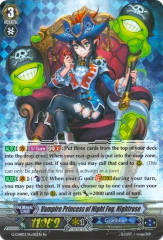 Image for Vampire Princess of Night Fog, Nightrose (G-CHB03: Rummy Labyrinth Under the Moonlight) (G-CHB03/Re:02EN) - Cardfight Vanguard