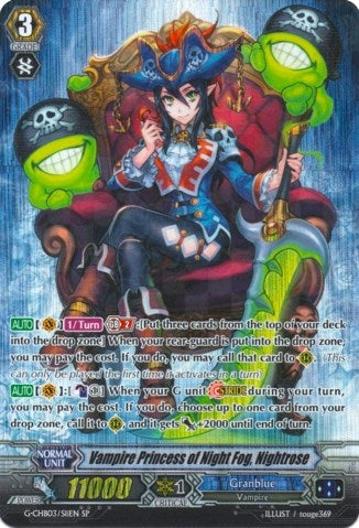 Image for Vampire Princess of Night Fog, Nightrose (SP) (G-CHB03: Rummy Labyrinth Under the Moonlight) (G-CHB03/S11EN) - Cardfight Vanguard