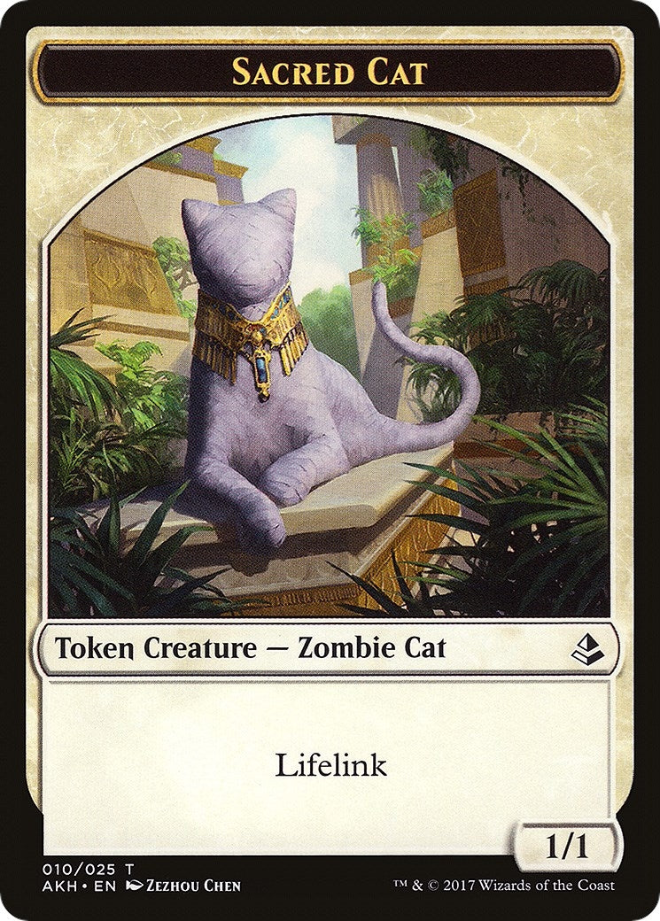 Image for Sacred Cat // Insect Double-Sided Token (Amonkhet) (10 // 19) - Magic: The Gathering