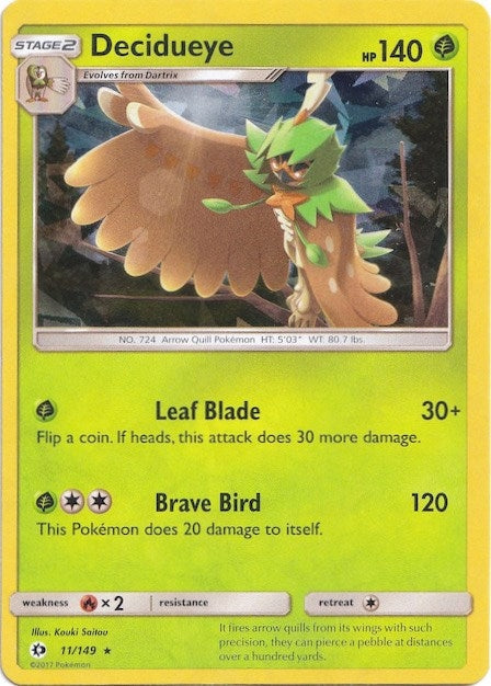 Image for Decidueye - 011/149 (Cracked Ice Holo) (Deck Exclusives) (011/149) - Pokemon
