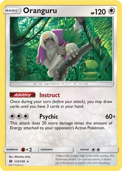 Image for Oranguru - 113/149 (SM Base Set) (Deck Exclusives) (113/149) - Pokemon