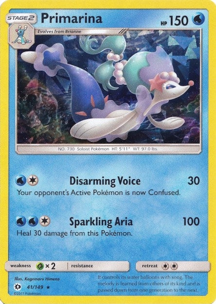 Image for Primarina - 041/149 (Cracked Ice Holo) (Deck Exclusives) (041/149) - Pokemon
