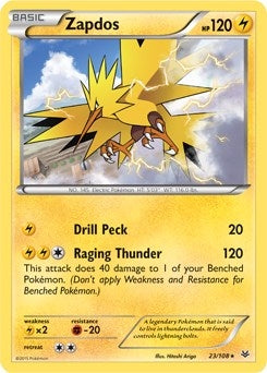 Image for Zapdos - 23/108 (XY Roaring Skies) (Deck Exclusives) (023/108) - Pokemon