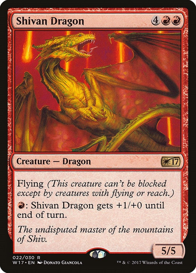 Image for Shivan Dragon (Welcome Deck 2017) (22) - Magic: The Gathering