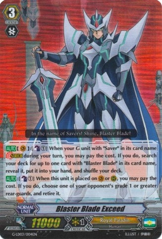 Image for Blaster Blade Exceed (RRR Foil) (G-Legend Deck Vol.3: The Blaster) (G-LD03/004EN) - Cardfight Vanguard
