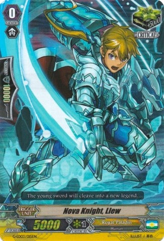 Image for Nova Knight, Llew (RRR Foil) (G-Legend Deck Vol.3: The Blaster) (G-LD03/015EN) - Cardfight Vanguard