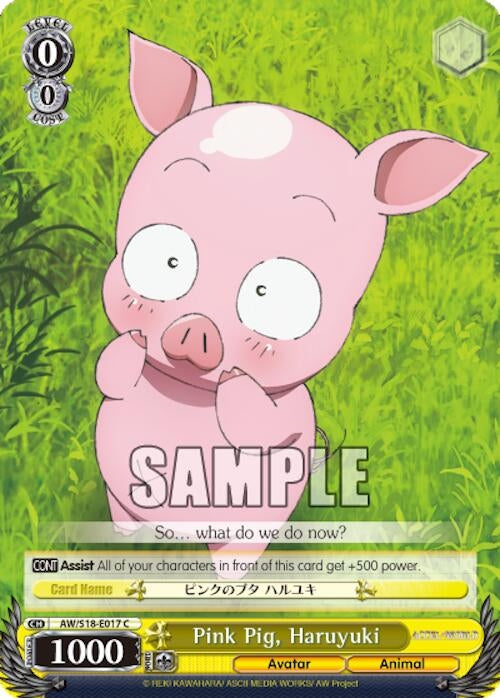 Image for Pink Pig, Haruyuki (Accel World) (AW/S18-E017 C) - Weiss Schwarz