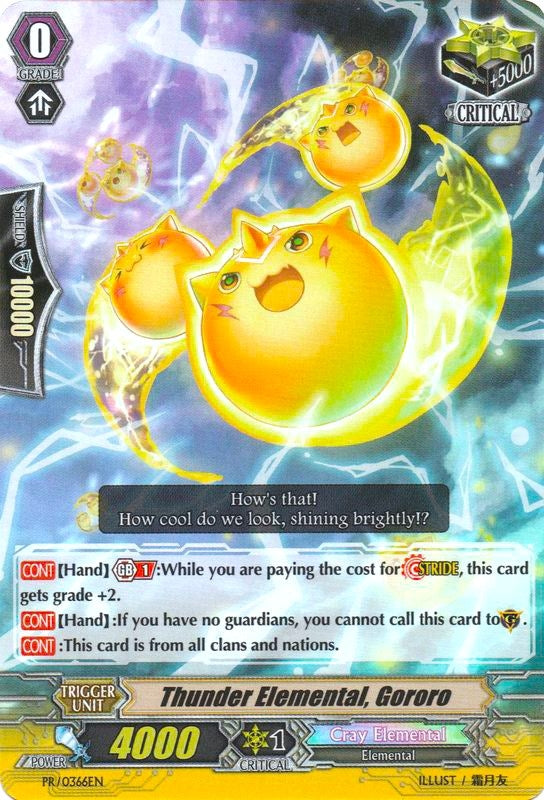 Image for Thunder Elemental, Gororo - PR/0366EN (Promo Cards) (PR/0366EN) - Cardfight Vanguard