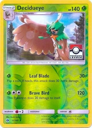 Image for Decidueye - 11/149 (Pokemon League) (League & Championship Cards) (011/149) - Pokemon