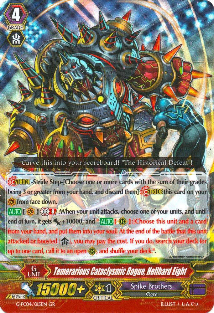 Image for Temerarious Cataclysmic Rogue, Hellhard Eight (G-FC04: Fighters Collection 2017) (G-FC04/015EN) - Cardfight Vanguard