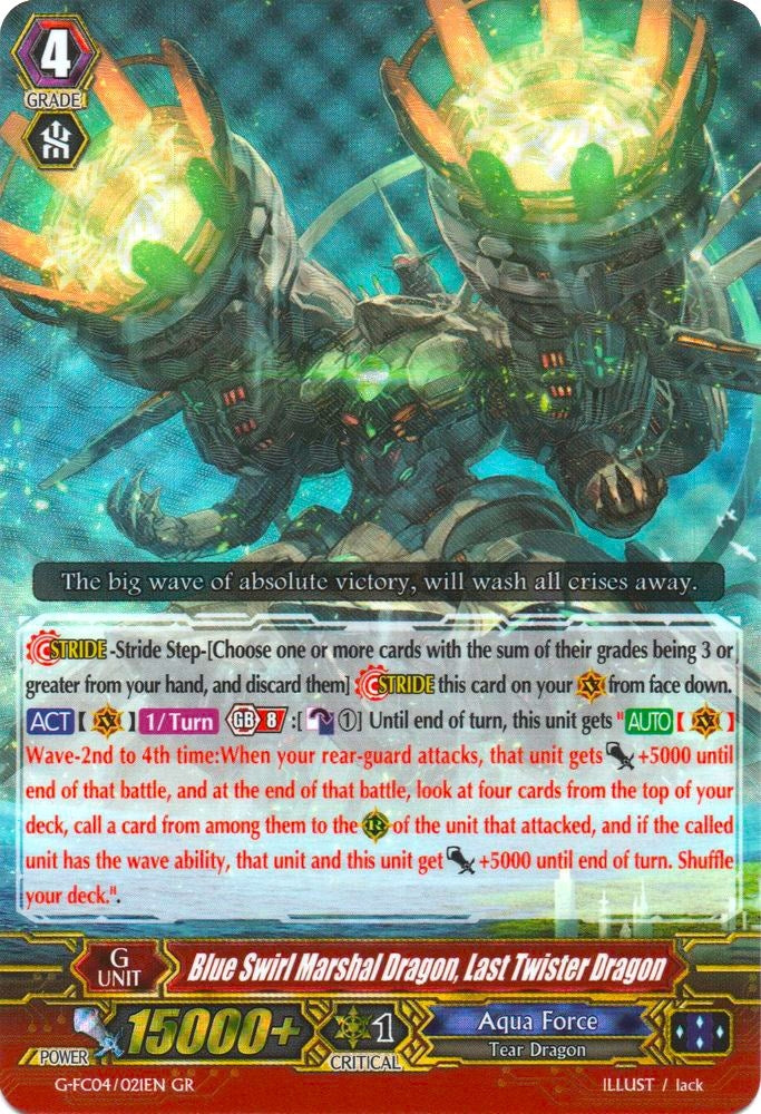 Image for Blue Swirl Marshal Dragon, Last Twister Dragon (G-FC04: Fighters Collection 2017) (G-FC04/021EN) - Cardfight Vanguard