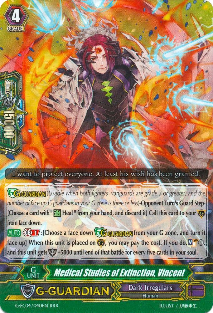Image for Medical Studies of Extinction, Vincent (G-FC04: Fighters Collection 2017) (G-FC04/040EN) - Cardfight Vanguard