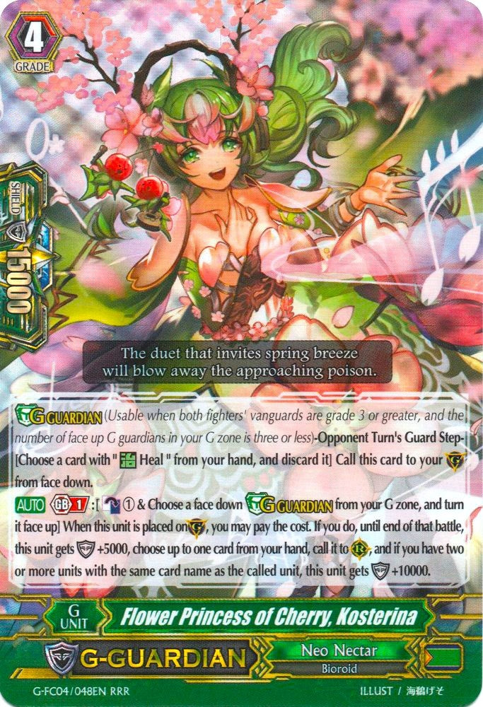 Image for Flower Princess of Cherry, Kosterina (G-FC04: Fighters Collection 2017) (G-FC04/048EN) - Cardfight Vanguard