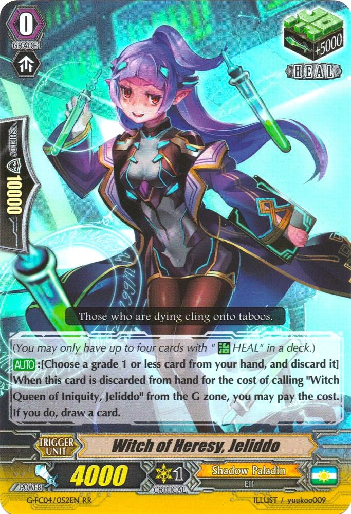 Image for Witch of Heresy, Jeliddo (G-FC04: Fighters Collection 2017) (G-FC04/052EN) - Cardfight Vanguard