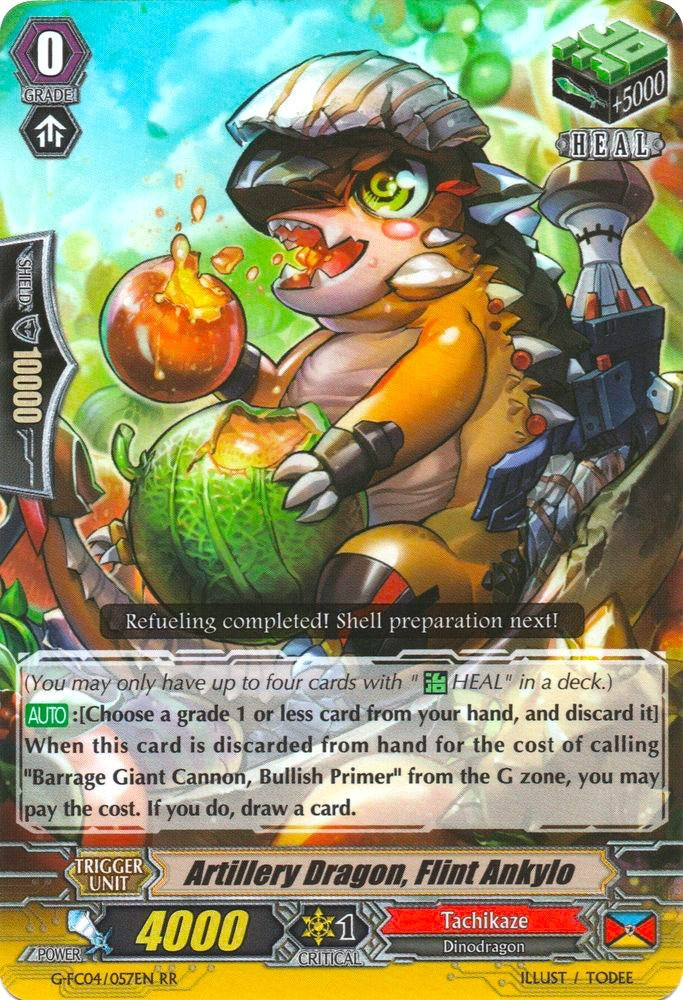 Image for Artillery Dragon, Flint Ankylo (G-FC04: Fighters Collection 2017) (G-FC04/057EN) - Cardfight Vanguard