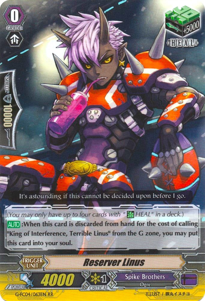 Image for Reserver Linus (G-FC04: Fighters Collection 2017) (G-FC04/063EN) - Cardfight Vanguard