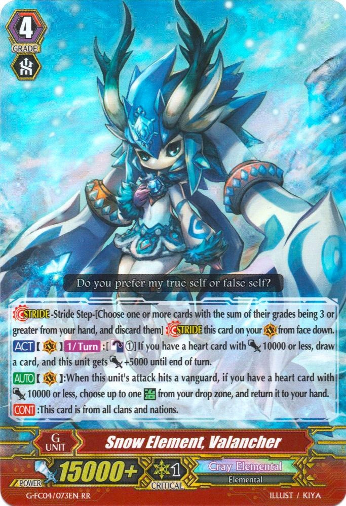 Image for Snow Element, Valancher (G-FC04: Fighters Collection 2017) (G-FC04/073EN) - Cardfight Vanguard