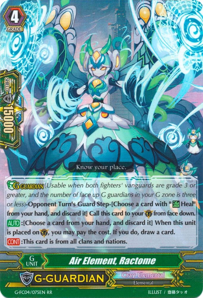 Image for Air Element, Ractome (G-FC04: Fighters Collection 2017) (G-FC04/075EN) - Cardfight Vanguard