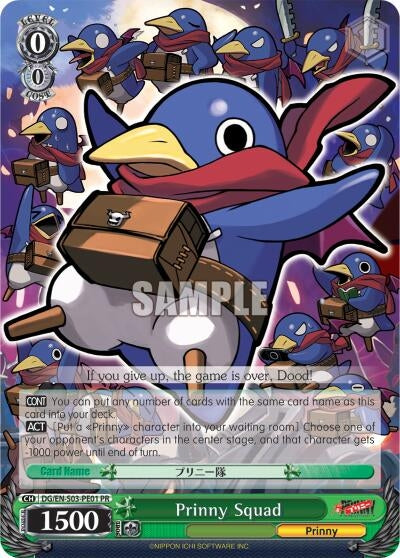 Image for Prinny Squad (Alternate Art Promo) (Disgaea) (DG/EN-S03-PE01 PR) - Weiss Schwarz