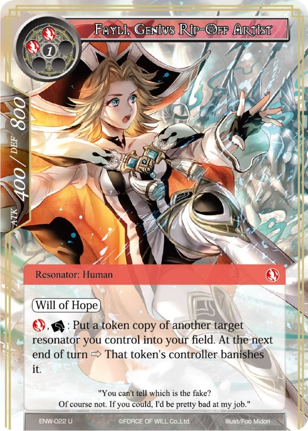 Image for Fayli, Genius Rip-Off Artist (Echoes of the New World) (ENW-022) - Force of Will