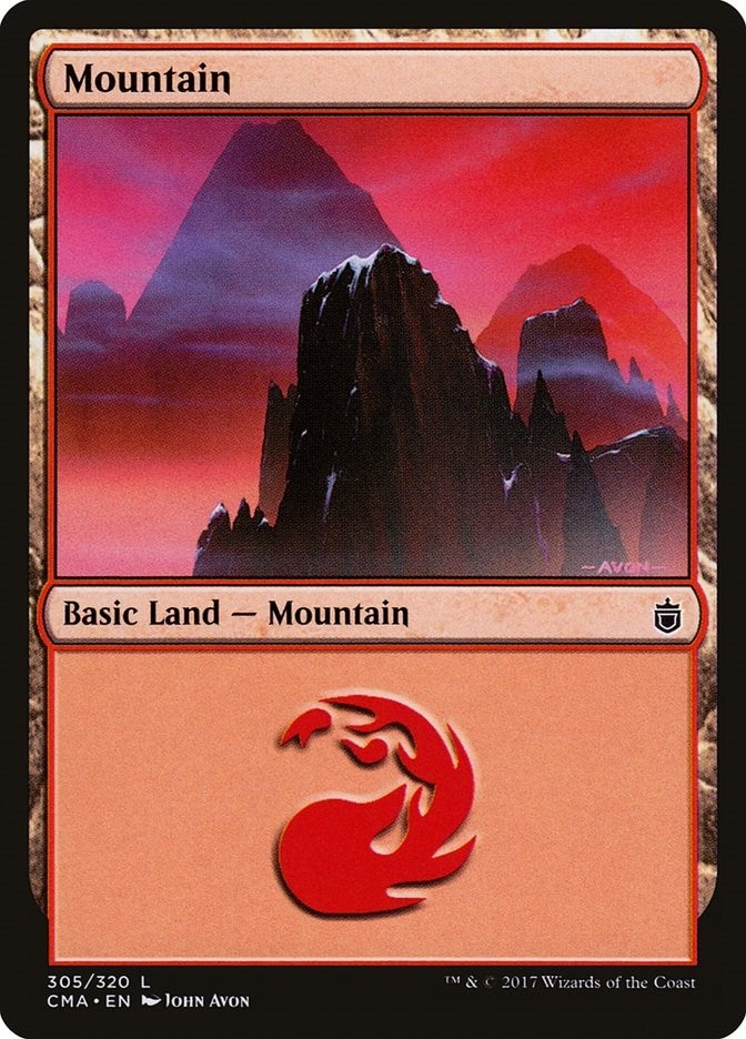 Image for Mountain (305) (Commander Anthology) (305) - Magic: The Gathering